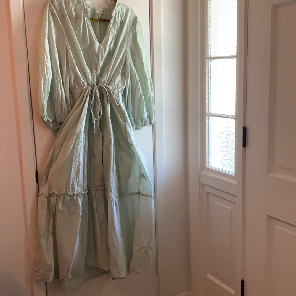 Summer poplin cotton long dress